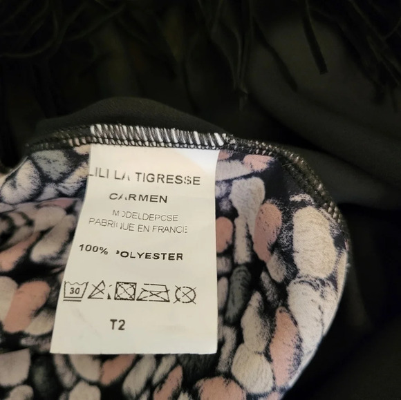 Lili La Tigresse of Paris Zip Front Fringe Blouse - Picture 5 of 5